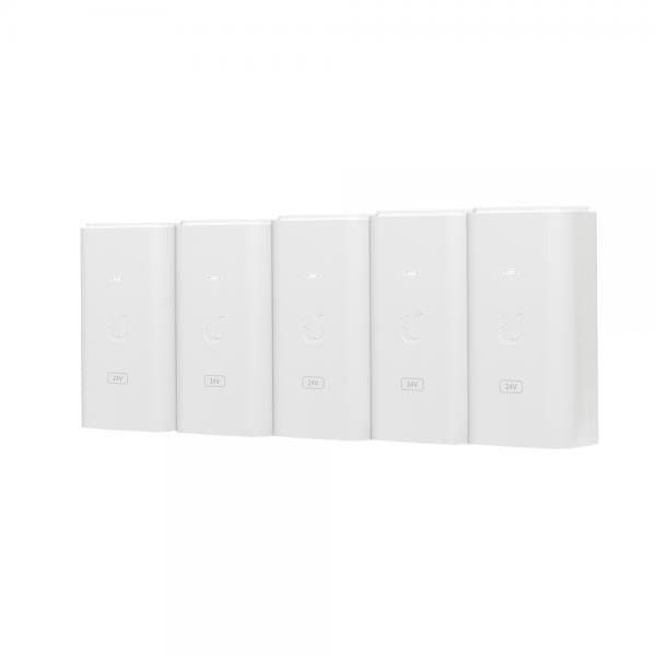 Ubiquiti POE-24-12W-5P adattatore PoE e iniettore Gigabit Ethernet (PoE Injector, 24VDC, 12W - 5-Pack - Warranty: 24M)UbiquitiPOE-24-12W-5P