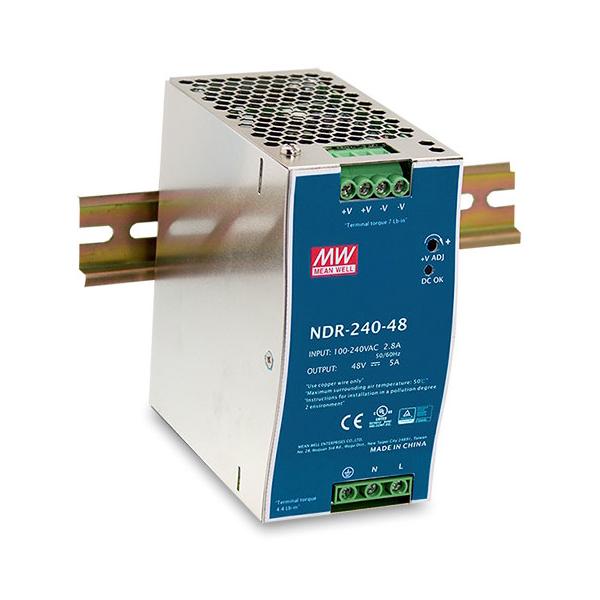 D-Link DIS-N240-48 alimentatore per computer 240 W Acciaio inox (240W ext.DIN Rail Ind.Netzteil,240W externes DIN Rail Industrial Netzteil, Netzteil zur Hutschienen-Montage, 48V DC Ausgangsspannung regelbar, geschtzt gegen Kurzschluss/ berlastung/ be...