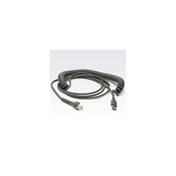 Motorola CBA-U12-C09ZAR lettero codici a barre e accessori (USB CBL SERIE A - SERIES A CONN. 9FT COILED ROHS)ZebraCBA-U12-C09ZAR