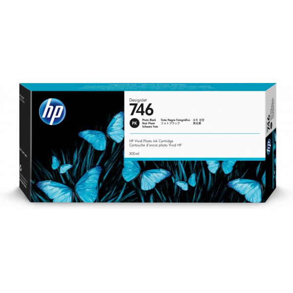 HP Cartuccia di inchiostro nero fotografico DesignJet 746 da 300 ml (HP 746 300-ML PHOTO BLACK - INK CARTRIDGE)HpP2V82A