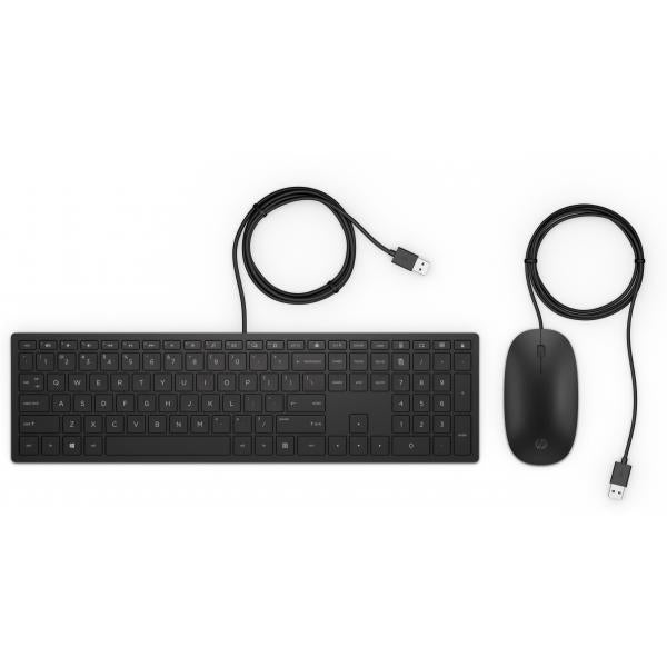 HP Pavilion Wired Keyboard and Mouse 400 (PAV WiredCombo Keyboard 400 - **New Retail** - Warranty: 12M)Hp4CE97AA