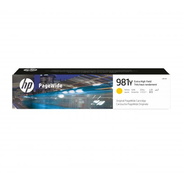 HP Cartuccia giallo originale ad altissima capacità PageWide 981Y (HP 981Y YELLOW INK CARTRIDGE EXTRA HIGH YIELD)HpL0R15A