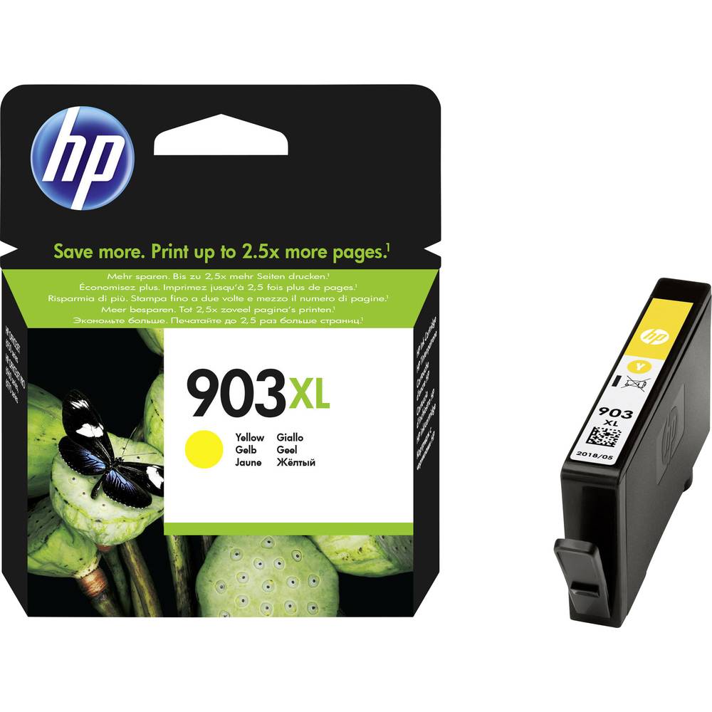 HP Cartuccia di inchiostro giallo originale ad alta capacità 903XL (OEM HP 903XL Yellow 750 Pages Original Cartridge T6M11AE)HpT6M11AE