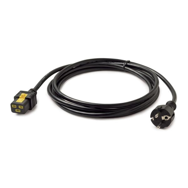 APC AP8755 cavo di alimentazione Nero 2,9 m CEE7/7 (POWER CORD LOCKING - C19 TO CEE/7 SCHUKO 3.0M)ApcAP8755