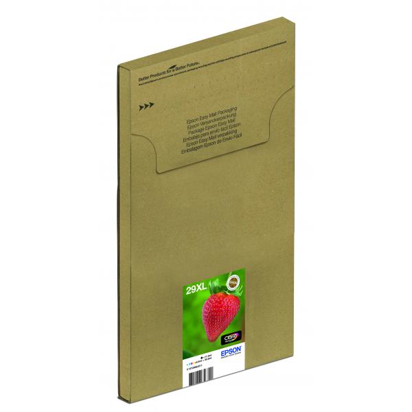 Epson Strawberry Multipack Fragole 4 colori Inchiostri Claria Home 29XL in confezione EasyMail Packaging (EPSON 29XL EASYMAIL 4 COLOUR 29XL)Epson8715946656700C13T29964511