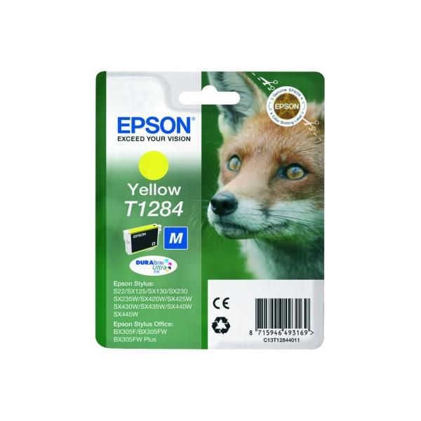 Epson Fox Cartuccia Giallo (Epson T1284 - gul - original - bl?kpat)EpsonC13T12844011
