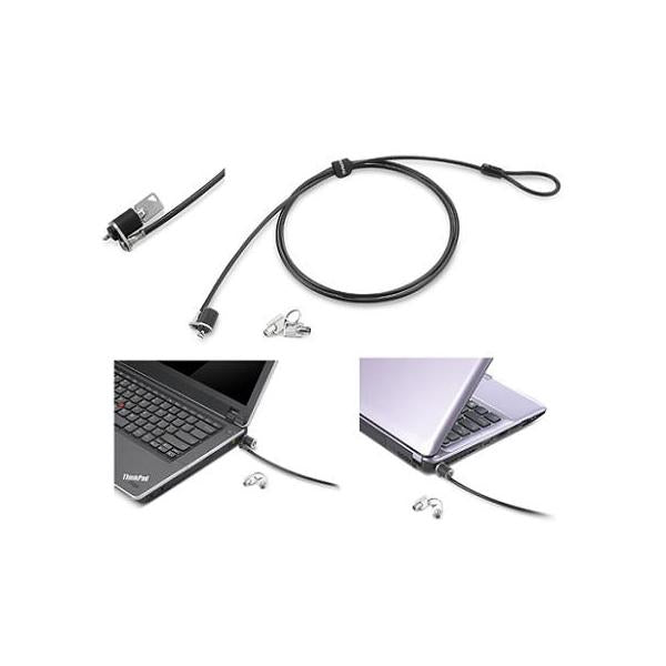 Lenovo 57Y4303 cavo di sicurezza Nero, Argento 1,52 m (Lenovo Security Cable Lock for Notebooks)Lenovo57Y4303