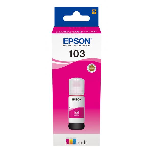 Epson 103 Originale (Epson Ink Cartridges, 103, 101 4 colour ink bottles, Ink Bottle, 1 x 70.0 ml Magenta)EpsonC13T00S34A