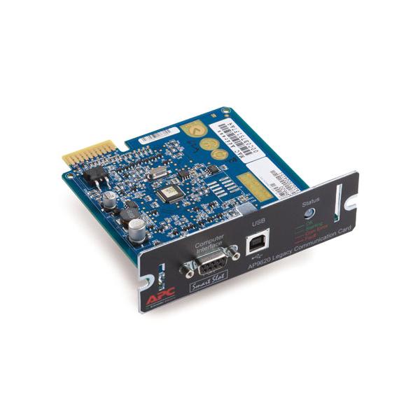 APC AP9620 scheda di interfaccia e adattatore (APC Legacy Communications SmartSlot Card - Scheda controllo remoto - SmartSlot - USB, seriale - nero - per Smart-UPS 1000, 750, Smart-UPS RT 10000VA, 3000, 5000, Smart-UPS X 1000, 1500)ApcAP9620
