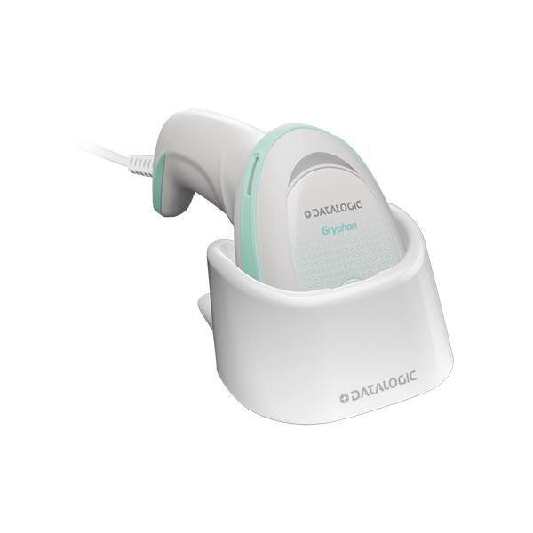 Datalogic Gryphon I GD4500 Lettore di codici a barre portatile 1D/2D Bianco (GRYPHON I GD4590 2D MPIXEL IMG - USB/RS232/WEDGE MI BPOC KIT HC I)DatalogicGD4590-HCK10-BPOC
