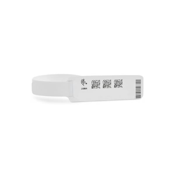 Zebra Z-Band UltraSoft Bianco Braccialetti da ospedale (WRISTBAND SYNTHETIC 19.05X152.4 - DT Z-BAND ULTRA HC100 300R 6/BOX)Zebra10015359K