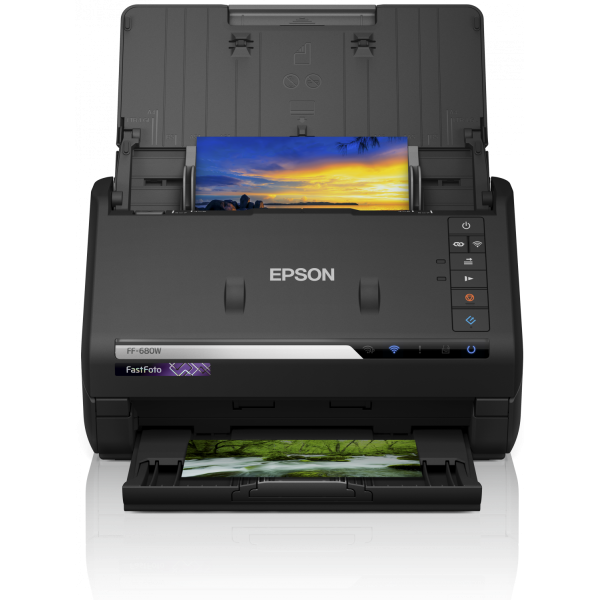 Epson FF-680W Scanner a foglio 600 x 600 DPI A4 Nero (Epson FastFoto FF-680W Scanner 600dpi x 600dpi)Epson8715946666211B11B237401BY