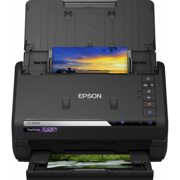 Epson FF-680W Scanner a foglio 600 x 600 DPI A4 Nero (Epson FastFoto FF-680W Scanner 600dpi x 600dpi)Epson8715946666211B11B237401BY
