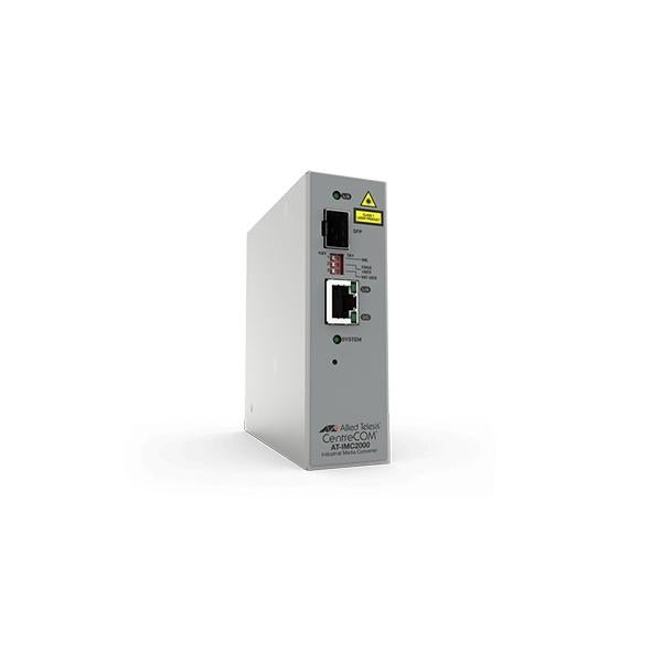 Allied Telesis AT-IMC2000T/SP-980 convertitore multimediale di rete 1000 Mbit/s 850 nm Grigio (TAA 10/100/1000T TO 100X/1000X - SFP IND TEMP GB MEDIA CONVERTER)Allied Telesis0767035210582AT-IMC2000T/SP-980