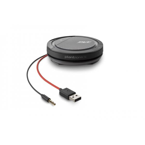 Poly Calisto 5200 vivavoce Universale USB/3,5mm Nero, Rosso (Plantronics)Hp Poly0017229162969210902-01
