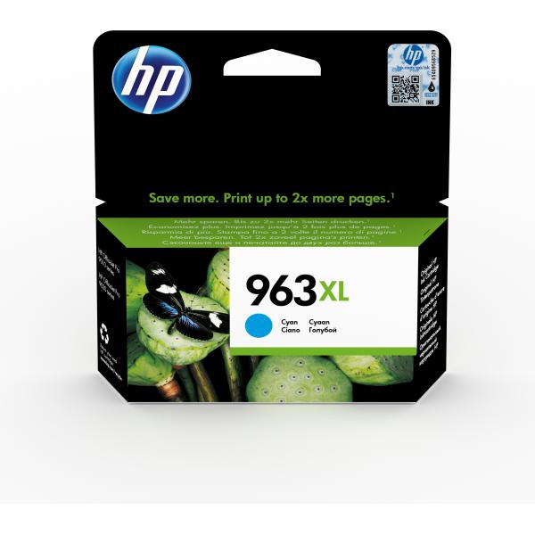 HP Cartuccia di inchiostro ciano originale 963XL ad alta capacità (Tinte HP 963XL / 3JA27AE Cyan)Hp3JA27AE