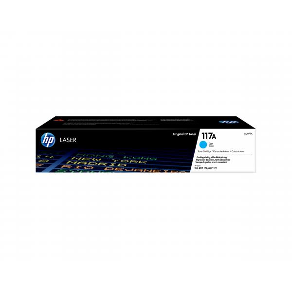 HP Cartuccia toner ciano per stampante laser originale 117A (Toner HP 117A / W2071A Cyan)Hp0193424172818W2071A