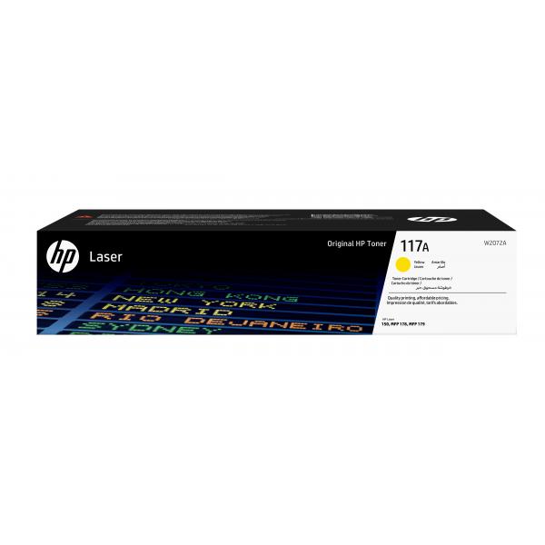 HP Cartuccia toner giallo per stampante laser originale 117A (Toner HP 117A / W2072A Yellow)Hp0193424172825W2072A
