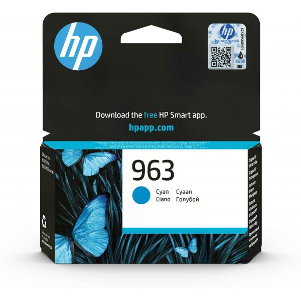 HP Cartuccia di inchiostro ciano originale 963 (OEM HP 963 Cyan Original Ink Cartridge 3JA23AE)Hp3JA23AE