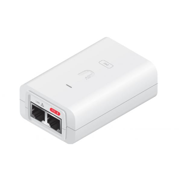 Ubiquiti POE-24-12W-WH adattatore PoE e iniettore 24 V (PoE Injector, 24VDC, 12W - White - Warranty: 24M)UbiquitiPOE-24-12W-WH