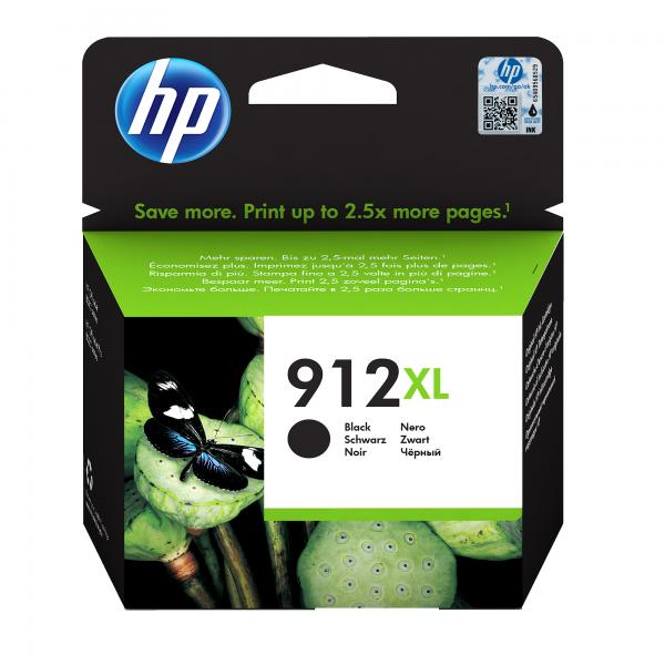 HP Cartuccia di inchiostro nero originale 912XL ad alta capacità (HP 912XL - 18 ml - High Yield - black - original - ink cartridge - for Officejet 80XX, Officejet Pro 80XX)Hp3YL84AE#BGX