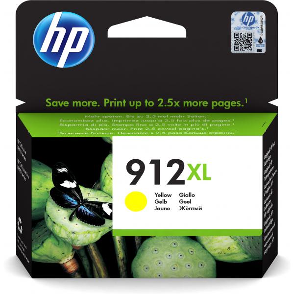 HP Cartuccia di inchiostro giallo originale 912XL ad alta capacità (Tinte HP 912XL / 3YL83AE Yellow)Hp3YL83AE