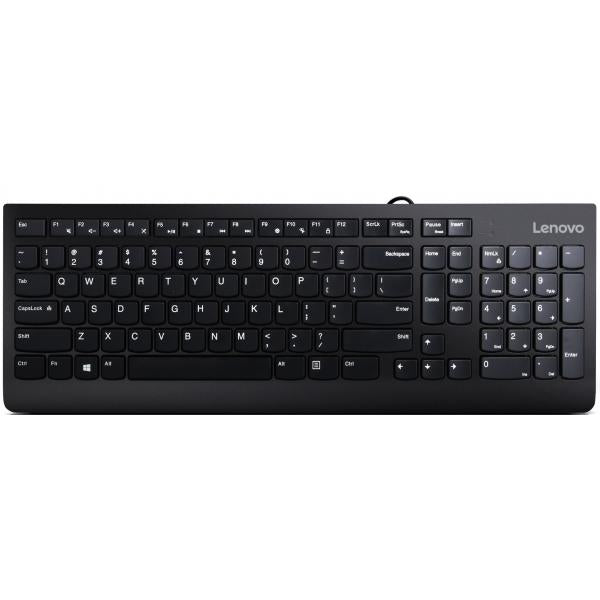 Lenovo 300 tastiera Universale USB QWERTY Inglese US Nero (300 Keyboard Usb Qwerty - English Black - Warranty: 12M)LenovoGX30M39655