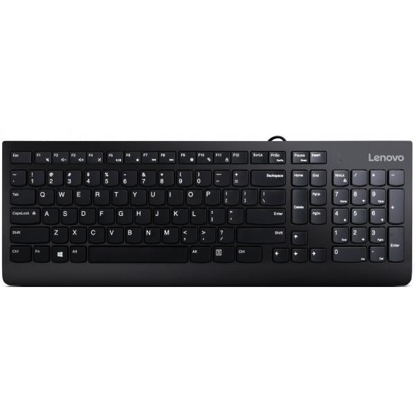 Lenovo 300 tastiera Universale USB QWERTY Inglese US Nero (300 Keyboard Usb Qwerty - English Black - Warranty: 12M)LenovoGX30M39655