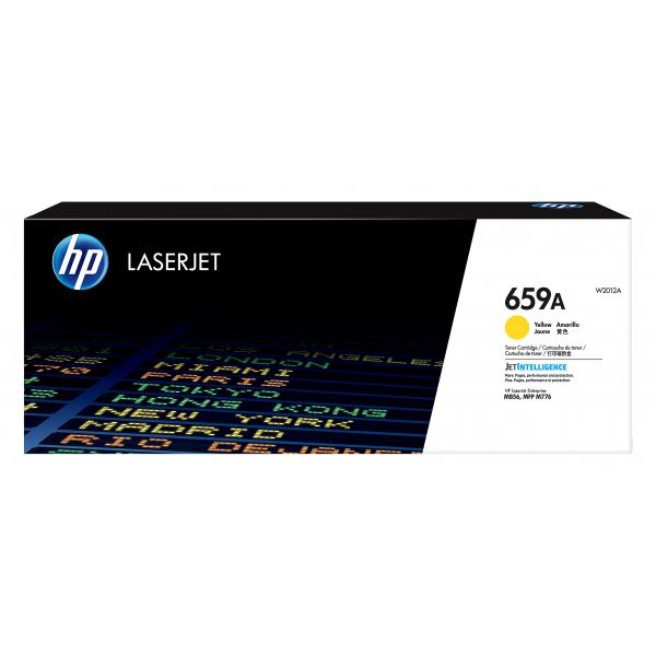 HP LaserJet Cartuccia toner giallo originale 659A (HP 659A YELLOW ORIGINAL - LASERJET TONER CARTRIDGE)HpW2012A