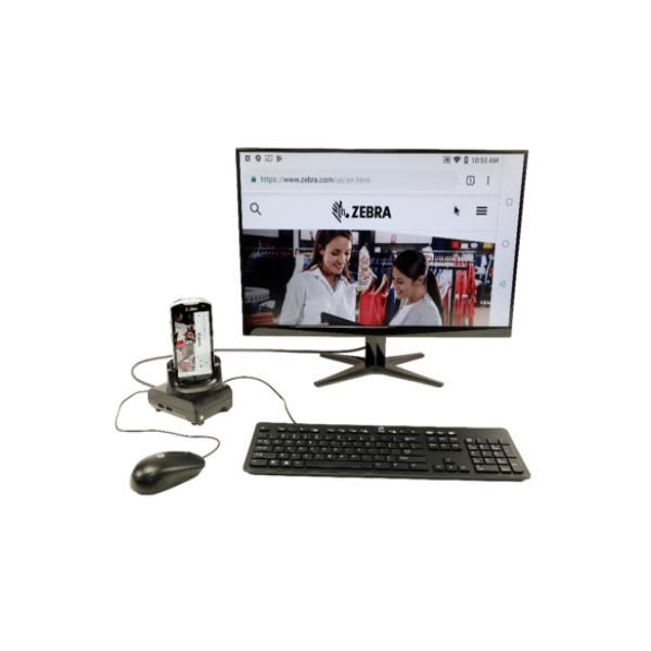 Zebra CRD-TC5X-1SWS-01 docking station per dispositivo mobile PDA Nero (TC5X WORKSTATION DOCKING CRADLE - STD CUP HDMI LAN MULT USB PORTS)ZebraCRD-TC5X-1SWS-01