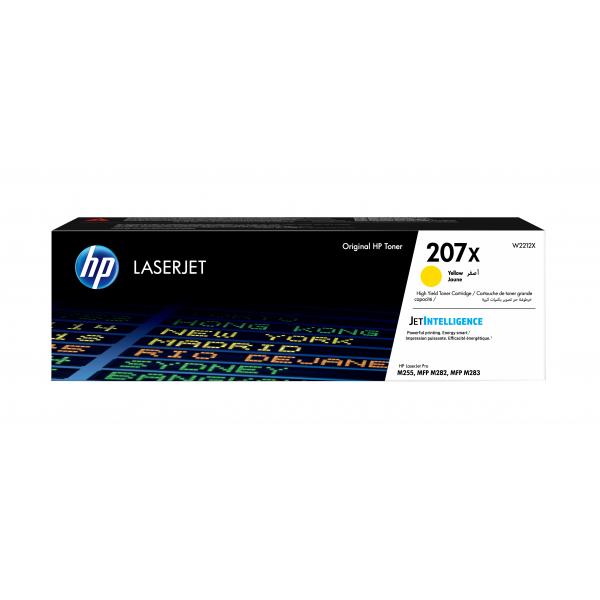 HP Cartuccia toner giallo originale LaserJet 207X ad alta capacità (Toner HP 207X / W2212X Yellow)Hp0193905265190W2212X