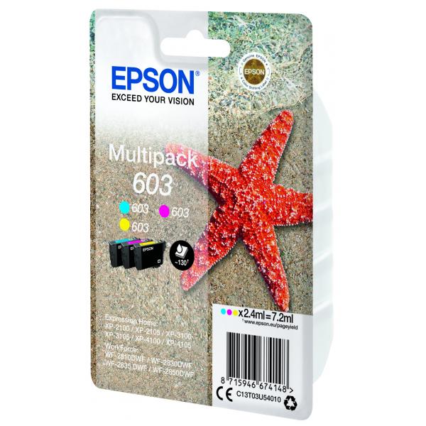 Epson Multipack 3-colours 603 Ink (EPSON STARFISH 603 MULTIPACK 3-COLOURS INK)Epson8715946674148C13T03U54010