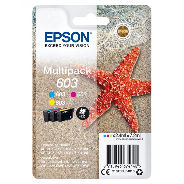 Epson Multipack 3-colours 603 Ink (EPSON STARFISH 603 MULTIPACK 3-COLOURS INK)Epson8715946674148C13T03U54010