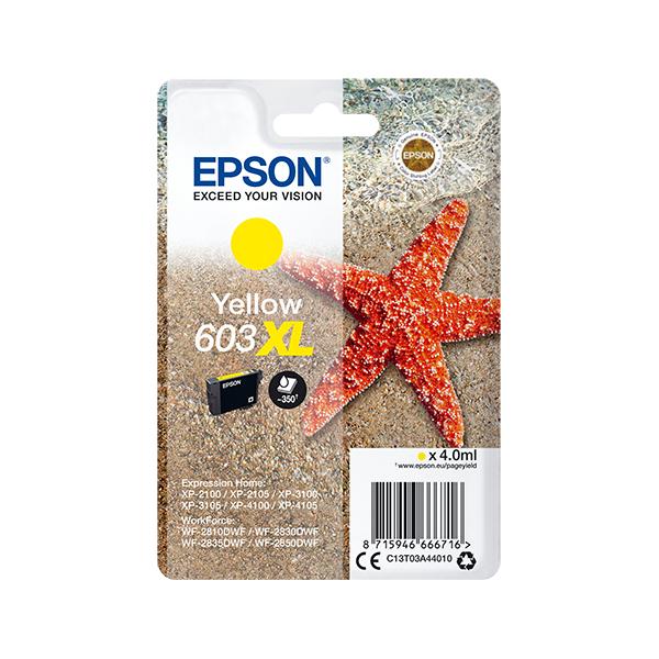 Epson Singlepack Yellow 603XL Ink (Epson 603XL - XL - gul - original - bl)Epson8715946666723C13T03A44020