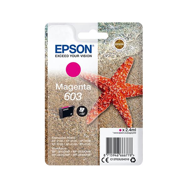 Epson Singlepack Magenta 603 Ink (Epson 603 - magenta - original - bl?kp)Epson8715946666785C13T03U34020