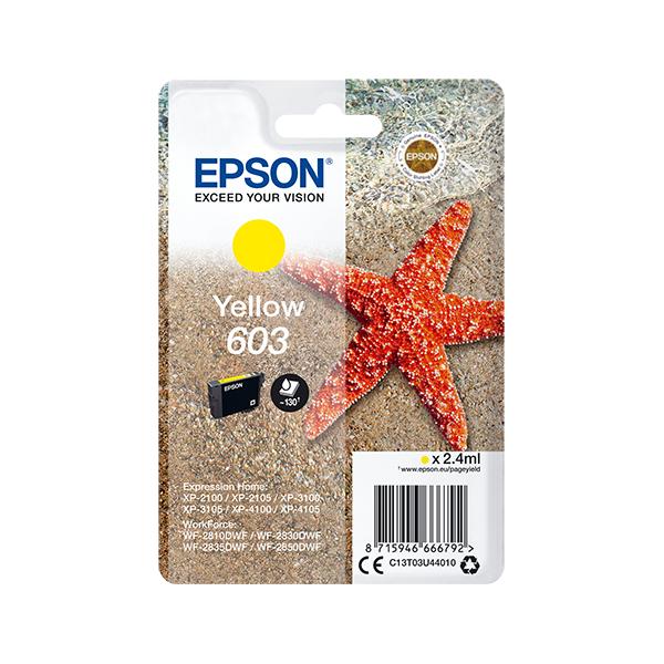 Epson Singlepack Yellow 603 Ink (SINGLEPACK YELLOW 603 INK - .)Epson8715946666792C13T03U44010