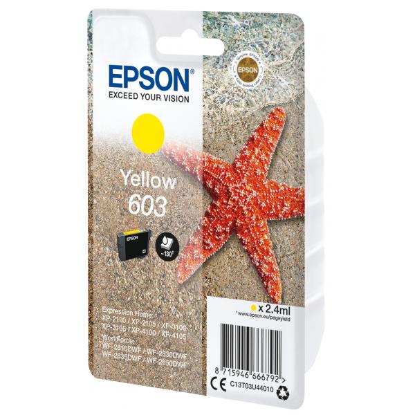 Epson Singlepack Yellow 603 Ink (SINGLEPACK YELLOW 603 INK - .)Epson8715946666792C13T03U44010