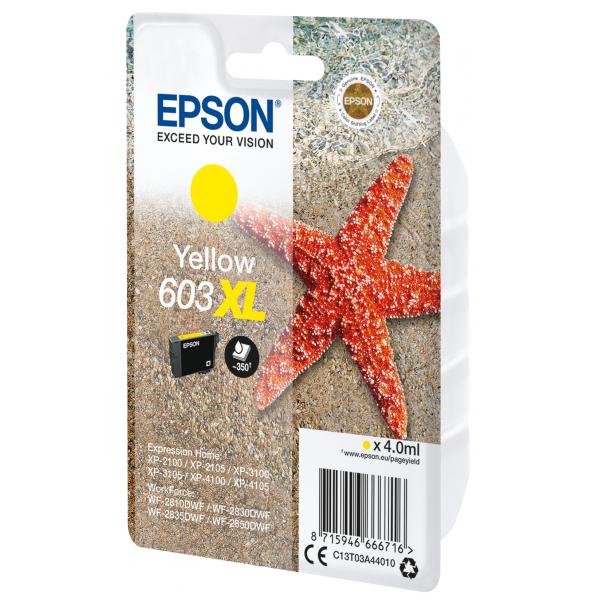 Epson Singlepack Yellow 603XL Ink (SINGLEPACK YELLOW 603XL INK - .)EpsonC13T03A44010