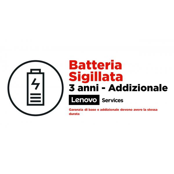 Lenovo 5WS0T25857 estensione della garanzia 3 anno/i (Lenovo Sealed Battery - reservebatteri)Lenovo5WS0T25857