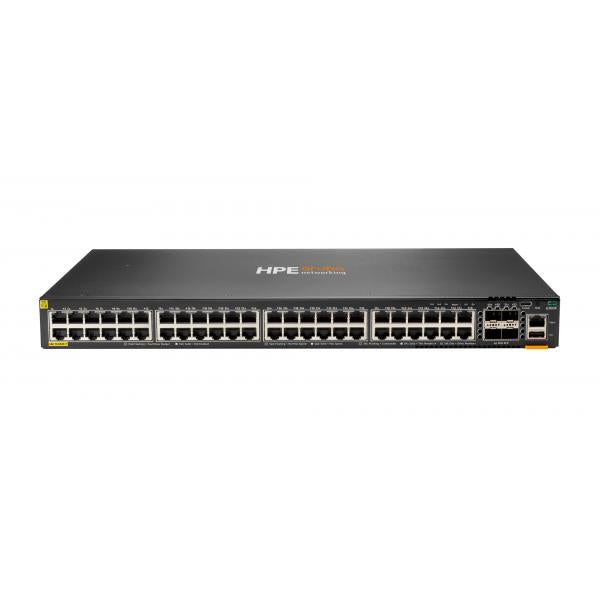 HPE Aruba Networking Networking CX6300F 48-port 1GbE Class 4 PoE and 4-port SFP56 Switch (ARUBA 6300F 48G CL4 POE 4SFP56 SW)HpeJL665A