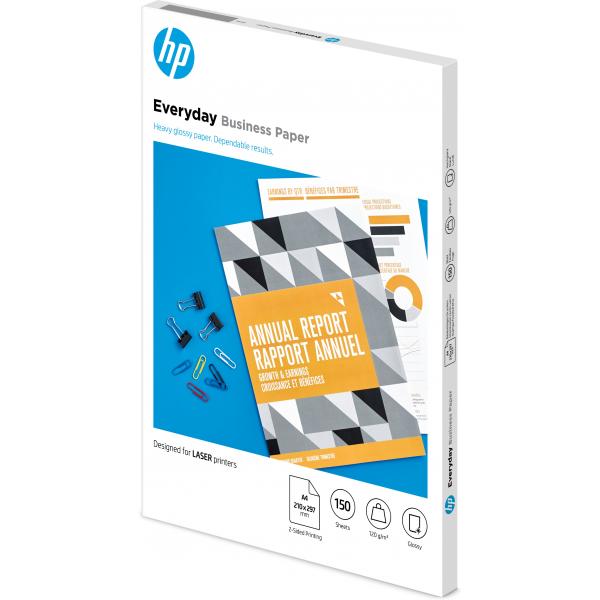 HP Carta patinata Everyday certificata FSC, per stampa laser: confezione da 150 fogli/A4/210 x 297 mm, 120 g/m (HP E-DAY GLS LJ A4 120G 150SH - FSC PAPER)Hp01939055049097MV82A