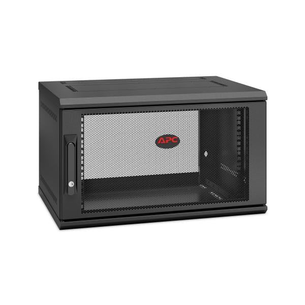 APC NetShelter WX 6U Single Hinged Wall-mount Enclosure 400mm Deep Da parete Nero (APC NetShelter WX AR106SH4 - kabinet -)Apc0731304402671AR106SH4