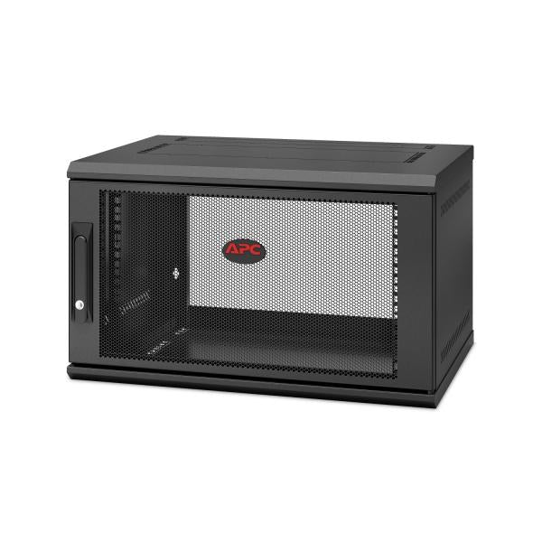 APC NetShelter WX 6U Single Hinged Wall-mount Enclosure 400mm Deep Da parete Nero (APC NetShelter WX AR106SH4 - kabinet -)Apc0731304402671AR106SH4