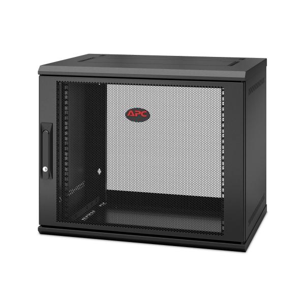 APC NetShelter WX 9U Single Hinged Wall-mount Enclosure 400mm Deep. Da parete Nero (APC NetShelter WX AR109SH4 - Armadio - montaggio a parete - nero - 9U - 19)ApcAR109SH4