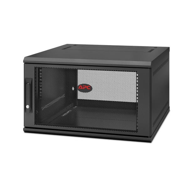 APC NetShelter WX 6U Single Hinged Wall-mount Enclosure 600mm Deep Da parete Nero (NETSHELTER WX 6U SINGLE HINGED - WALL-MOUNT ENCLOSURE 600MM DEEP)ApcAR106SH6