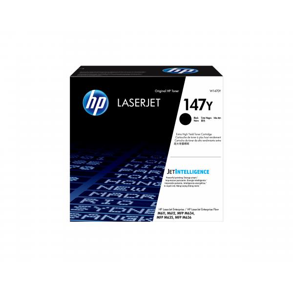 HP Cartuccia toner nero originale LaserJet 147Y ad altissima capacità (HP 147Y BLACK LASERJET TONER - CARTRIDGE)HpW1470Y