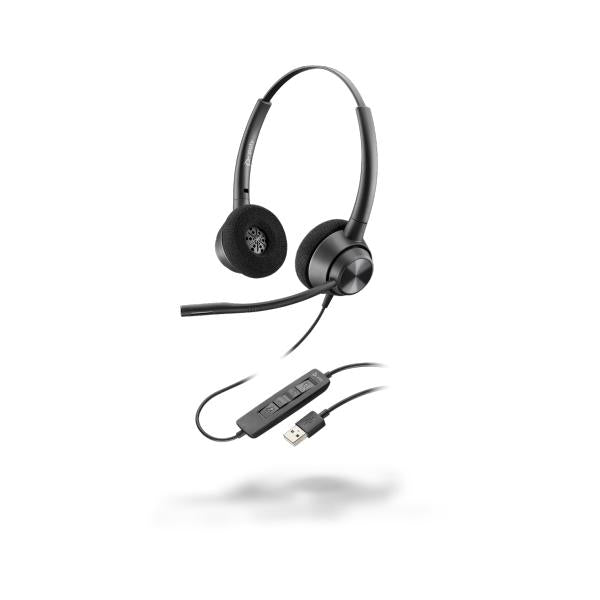 HP Poly Cuffie stereo Poly EncorePro 320 USB-A TAA (EncorePro 320, EP320 USB-A, WW - ro 320, Headset, Head-band, - Office/Call center, Black, Binaural, Wired - Warranty: 12M)Hp Poly0017229169043214570-01