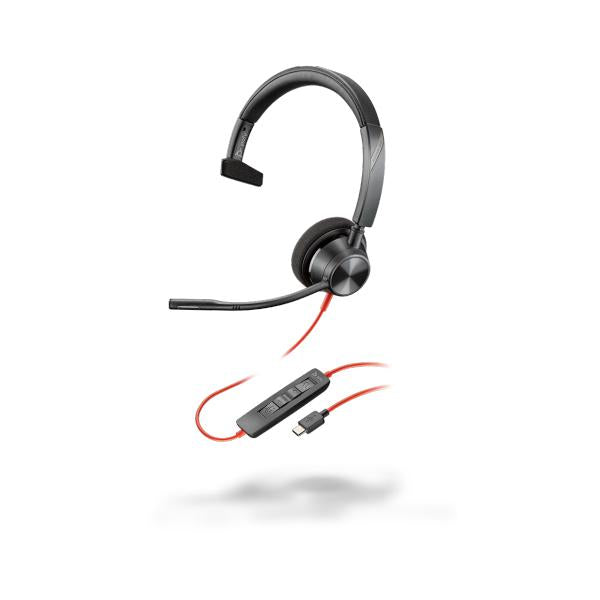 POLY 3310 Auricolare Cablato A Padiglione Musica e Chiamate USB tipo-C Nero (Blackwire 3310, BW3310 USB-C - Warranty: 12M)Hp Poly0017229167650213929-01