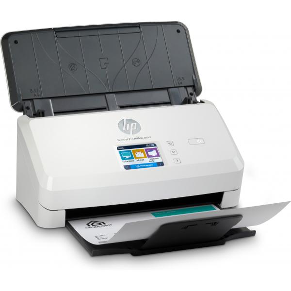 HP ScanJet Pro N4000 snw1 Scanner a foglio 600 x 600 DPI A4 Nero, Bianco (Scanjet Pro N4000 Snw1 - Sheet-Feed Scanner Sheet-Fed - Scanner 600 X 600 Dpi A4 Black, White - Warranty: 12M)Hp6FW08A