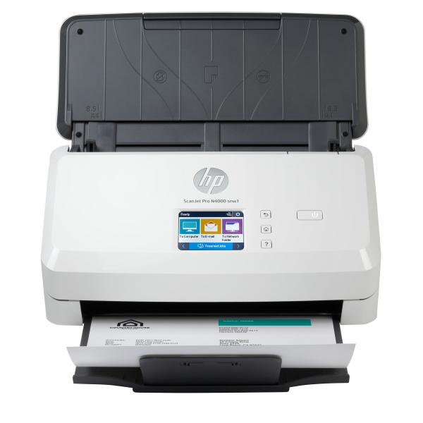 HP ScanJet Pro N4000 snw1 Scanner a foglio 600 x 600 DPI A4 Nero, Bianco (Scanjet Pro N4000 Snw1 - Sheet-Feed Scanner Sheet-Fed - Scanner 600 X 600 Dpi A4 Black, White - Warranty: 12M)Hp6FW08A